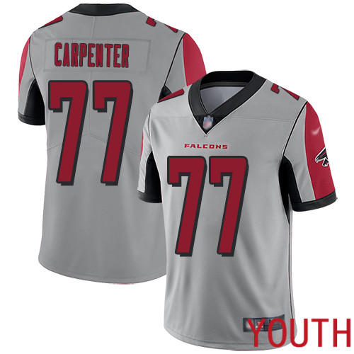 Atlanta Falcons Limited Silver Youth James Carpenter Jersey NFL Football 77 Inverted Legend